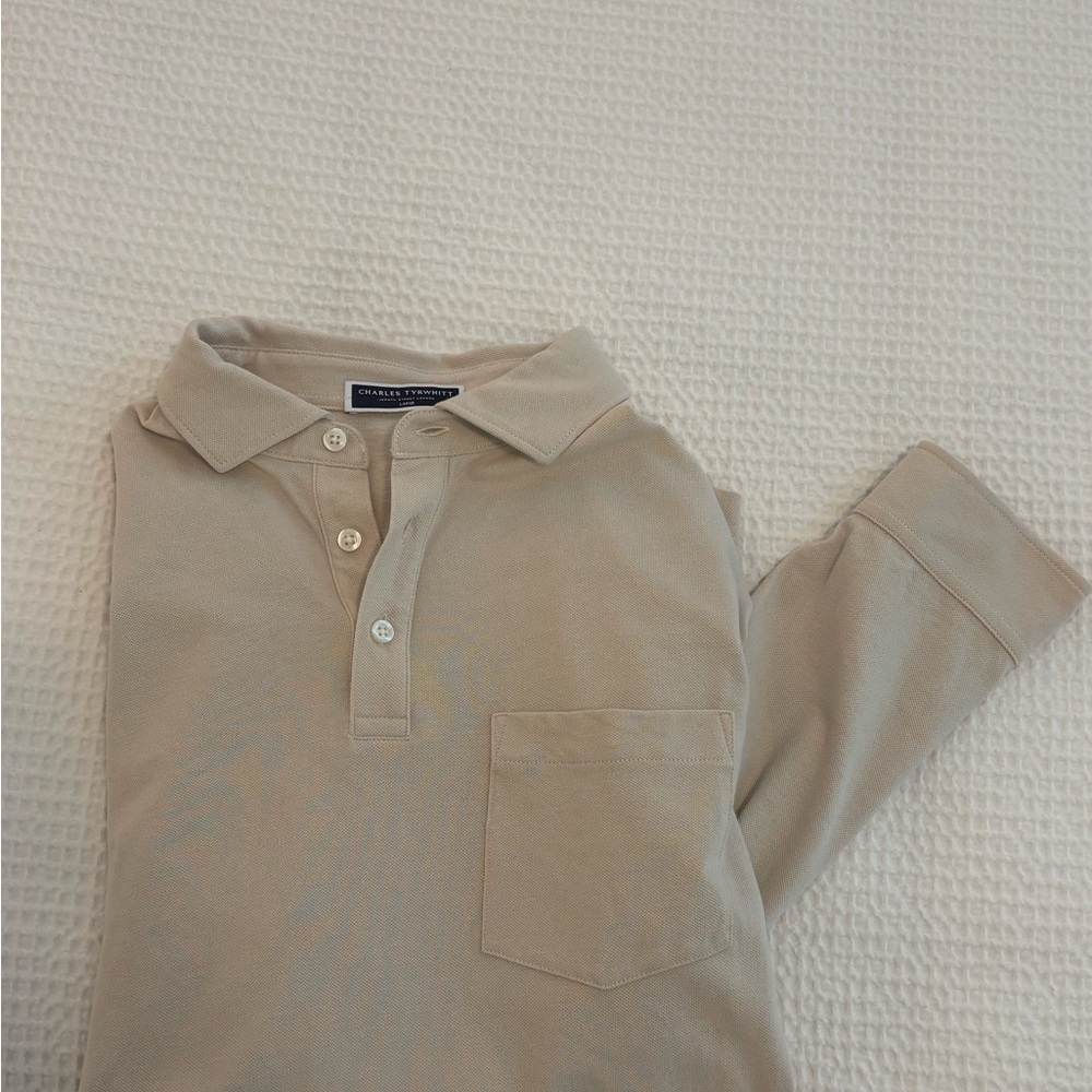 Charles Tyrwhitt Cream Polo Shirt
